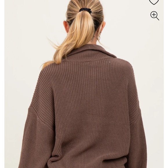 Pinkblush Chocolate Brown Women's Cardigan maternity - Picture 4 of 6